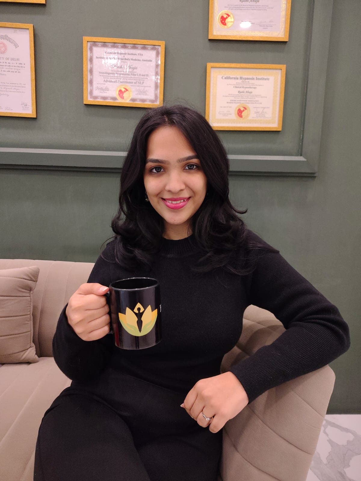 Warm, soft portrait of Manya Jain